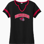 SPARTANBURG CHRISTIAN ACADEMY WARRIORS <span class="pdp-name-mascot">SPARTANBURG WARRIORS</span> Sport-Tek Women's Halftime Notch-Neck Short-Sleeve T-Shirt Front Thumbnail