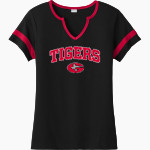 GROOM HIGH SCHOOL TIGERS <span class="pdp-name-mascot">GROOM TIGERS</span> Sport-Tek Women's Halftime Notch-Neck Short-Sleeve T-Shirt Front Thumbnail
