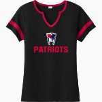 SCHENECTADY HIGH SCHOOL PATRIOTS <span class="pdp-name-mascot">SCHENECTADY PATRIOTS</span> Sport-Tek Women's Halftime Notch-Neck Short-Sleeve T-Shirt Front Thumbnail