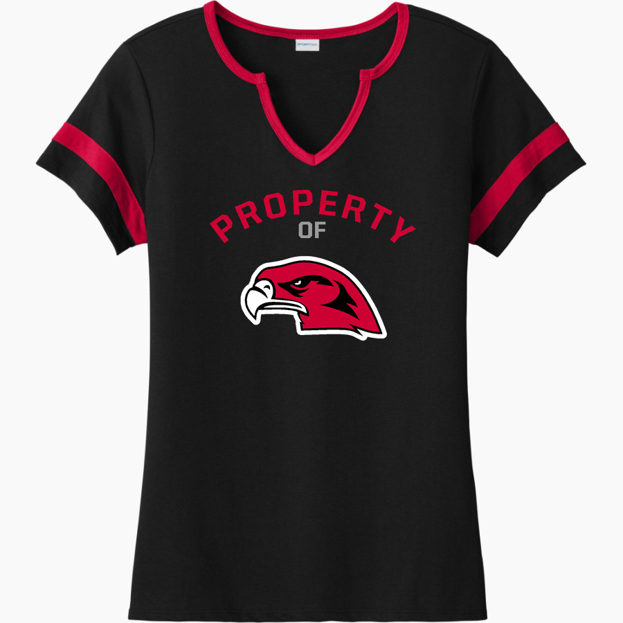 MOUNTLAKE TERRACE HIGH SCHOOL HAWKS <span class="pdp-name-mascot">MOUNTLAKE TERRACE HAWKS</span> Sport-Tek Women's Halftime Notch-Neck Short-Sleeve T-Shirt