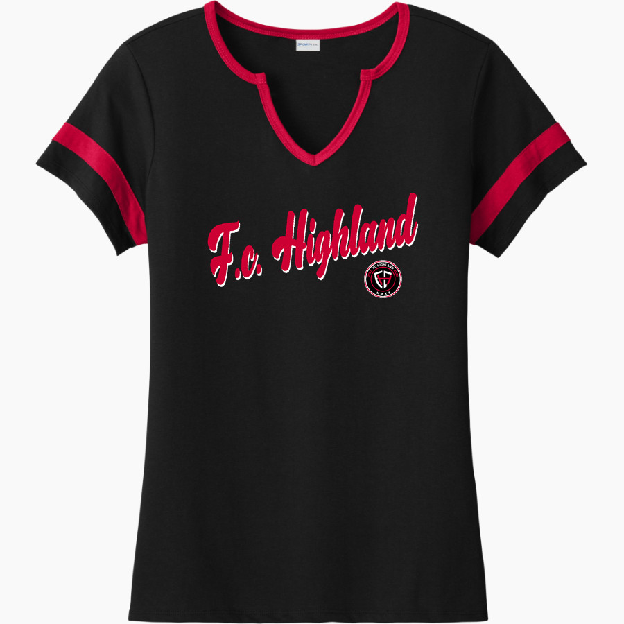 F.C. HIGHLAND F.C. HIGHLAND Sport-Tek Women's Halftime Notch-Neck Short-Sleeve T-Shirt