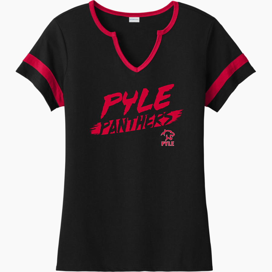 Pyle Panthers <span class="pdp-name-mascot">Pyle Middle School Panthers</span> Sport-Tek Women's Halftime Notch-Neck Short-Sleeve T-Shirt