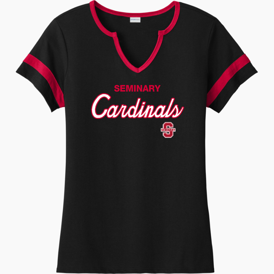 Seminary Cardinals <span class="pdp-name-mascot">Seminary Cardinals</span> Sport-Tek Women's Halftime Notch-Neck Short-Sleeve T-Shirt