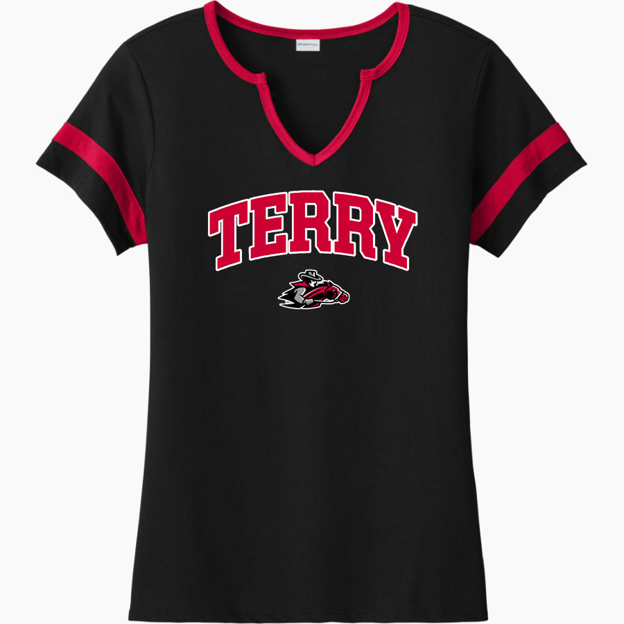 TERRY HIGH SCHOOL RANGERS <span class="pdp-name-mascot">TERRY RANGERS</span> Sport-Tek Women's Halftime Notch-Neck Short-Sleeve T-Shirt