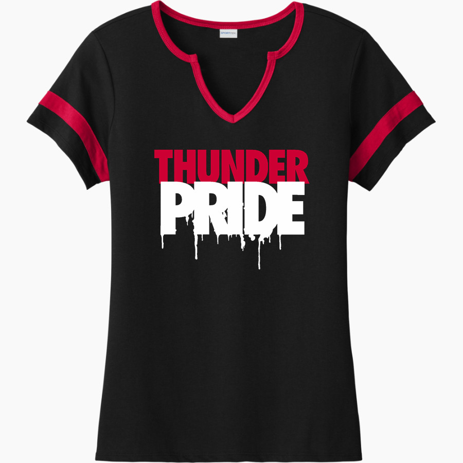 Belleville Mennonite Thunder <span class="pdp-name-mascot">Belleville Mennonite Thunder</span> Sport-Tek Women's Halftime Notch-Neck Short-Sleeve T-Shirt