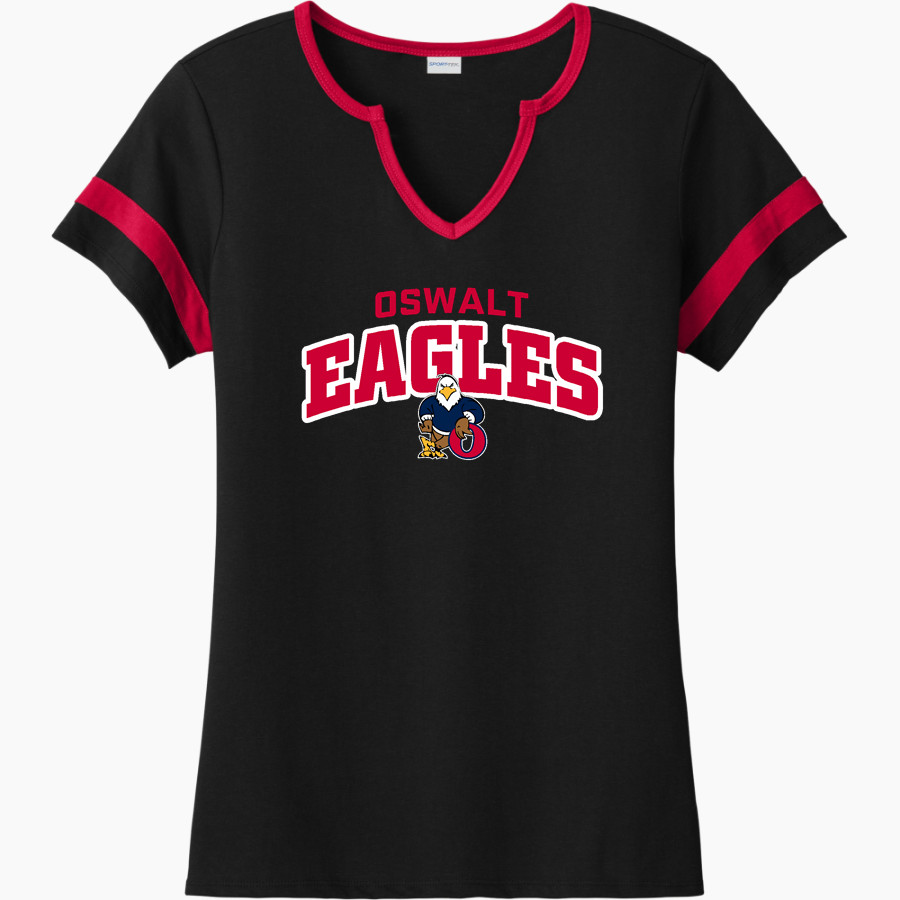 Oswalt Eagles Sport-Tek Women's Halftime Notch-Neck Short-Sleeve T-Shirt