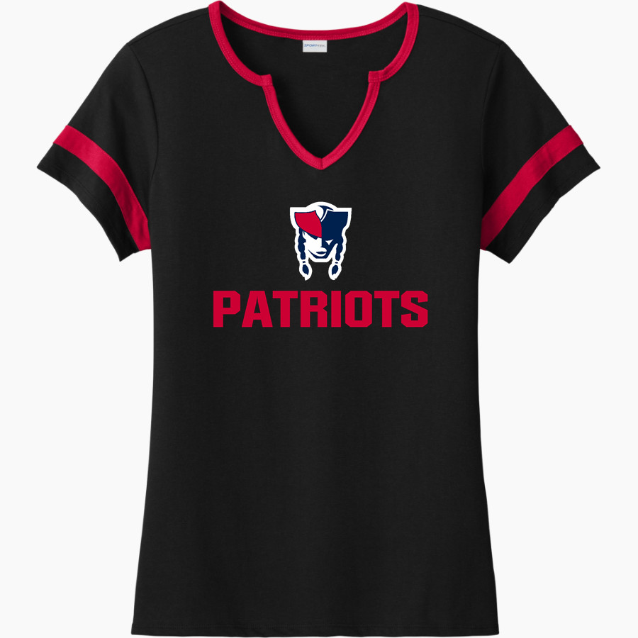 SCHENECTADY HIGH SCHOOL PATRIOTS <span class="pdp-name-mascot">SCHENECTADY PATRIOTS</span> Sport-Tek Women's Halftime Notch-Neck Short-Sleeve T-Shirt