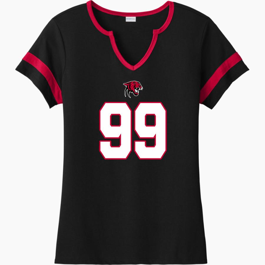 KICKAPOO HIGH SCHOOL PANTHERS <span class="pdp-name-mascot">KICKAPOO AREA PANTHERS</span> Sport-Tek Women's Halftime Notch-Neck Short-Sleeve T-Shirt