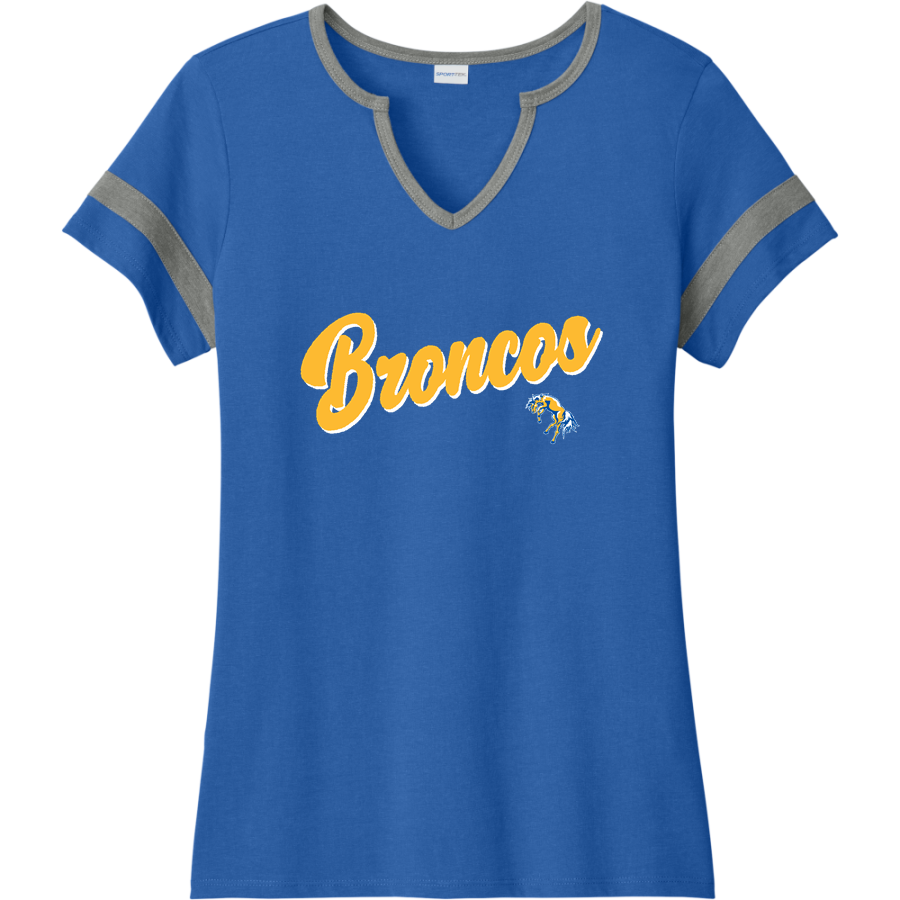 Alexander Batcho Broncos <span class="pdp-name-mascot">Alexander Batcho School Broncos</span> Sport-Tek Women's Halftime Notch-Neck Short-Sleeve T-Shirt