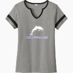 Bergman Dolphins <span class="pdp-name-mascot">Frank V. Bergman Elementary Dolphins</span> Sport-Tek Women's Halftime Notch-Neck Short-Sleeve T-Shirt Front Thumbnail