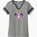 McDonough Rams Sport-Tek Women's Halftime Notch-Neck Short-Sleeve T-Shirt Front Thumbnail