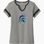 University of Providence Argos <span class="pdp-name-mascot">University of Providence Argos</span> Sport-Tek Women's Halftime Notch-Neck Short-Sleeve T-Shirt Front Thumbnail