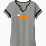 Lewis & Clark College The Official Online Store Sport-Tek Women's Halftime Notch-Neck Short-Sleeve T-Shirt Front Thumbnail