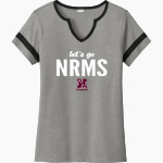Nokomis Regional Middle School <span class="pdp-name-mascot">Nokomis Regional Warriors</span> Sport-Tek Women's Halftime Notch-Neck Short-Sleeve T-Shirt Front Thumbnail
