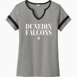 Dunedin Falcons Sport-Tek Women's Halftime Notch-Neck Short-Sleeve T-Shirt Front Thumbnail
