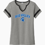 MID VALLEY HIGH SCHOOL SPARTANS <span class="pdp-name-mascot">MID VALLEY SPARTANS</span> Sport-Tek Women's Halftime Notch-Neck Short-Sleeve T-Shirt Front Thumbnail