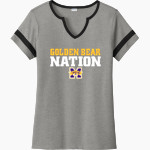 Miles Golden Bears <span class="pdp-name-mascot">Miles Golden Bear</span> Sport-Tek Women's Halftime Notch-Neck Short-Sleeve T-Shirt Front Thumbnail
