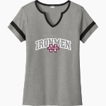 NOWATA HIGH SCHOOL IRONMEN <span class="pdp-name-mascot">NOWATA IRONMEN</span> Sport-Tek Women's Halftime Notch-Neck Short-Sleeve T-Shirt Front Thumbnail