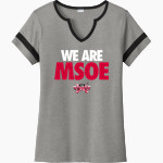 Milwaukee School of Engineering Sport-Tek Women's Halftime Notch-Neck Short-Sleeve T-Shirt Front Thumbnail