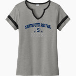 Saints Peter and Paul Sabres <span class="pdp-name-mascot">Saints Peter and Paul Sabres</span> Sport-Tek Women's Halftime Notch-Neck Short-Sleeve T-Shirt Front Thumbnail