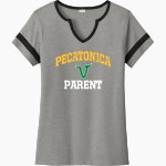 PECATONICA HIGH SCHOOL VIKINGS <span class="pdp-name-mascot">PECATONICA AREA VIKINGS</span> Sport-Tek Women's Halftime Notch-Neck Short-Sleeve T-Shirt Front Thumbnail
