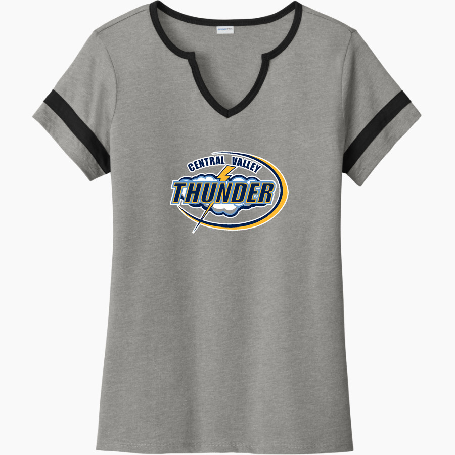 Central Valley Thunder Sport-Tek Women's Halftime Notch-Neck Short-Sleeve T-Shirt