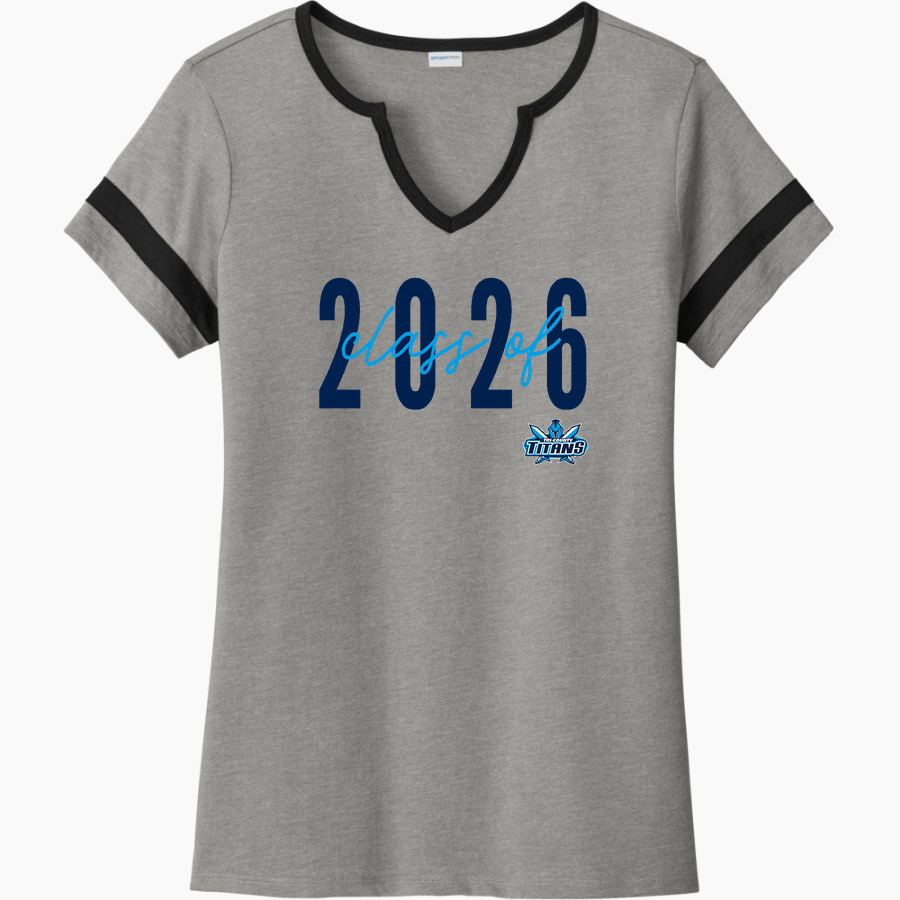 Tri-County Titans <span class="pdp-name-mascot">Tri-County Titans</span> Sport-Tek Women's Halftime Notch-Neck Short-Sleeve T-Shirt