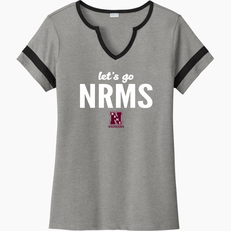 Nokomis Regional Middle School <span class="pdp-name-mascot">Nokomis Regional Warriors</span> Sport-Tek Women's Halftime Notch-Neck Short-Sleeve T-Shirt