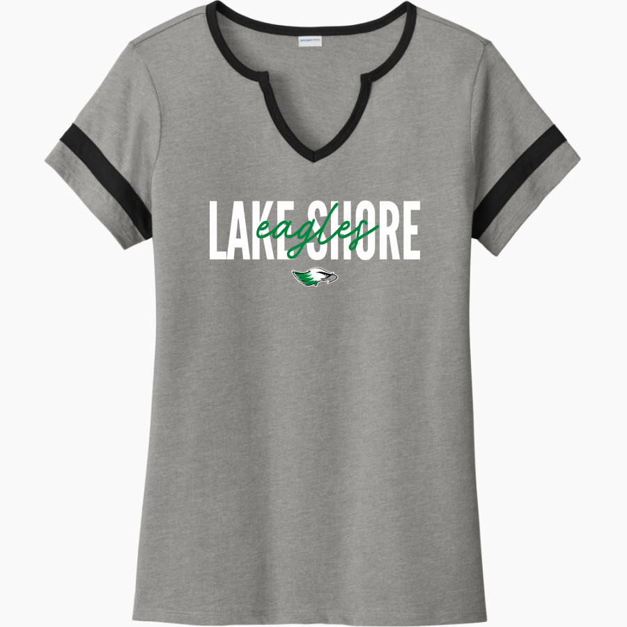 LAKE SHORE EAGLES THE ONLINE STORE <span class="pdp-name-mascot">LAKE SHORE EAGLES</span> Sport-Tek Women's Halftime Notch-Neck Short-Sleeve T-Shirt
