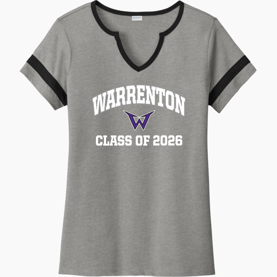 Warrenton Warriors Sport-Tek Women's Halftime Notch-Neck Short-Sleeve T-Shirt