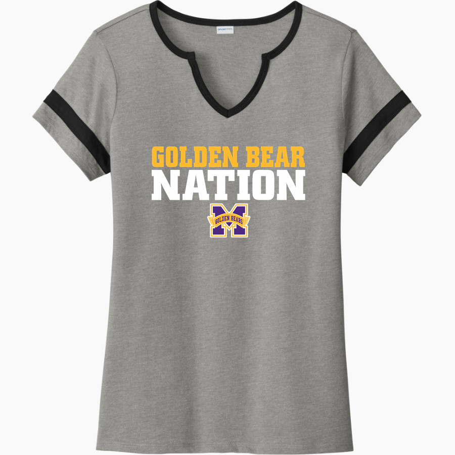 Miles Golden Bears <span class="pdp-name-mascot">Miles Golden Bear</span> Sport-Tek Women's Halftime Notch-Neck Short-Sleeve T-Shirt