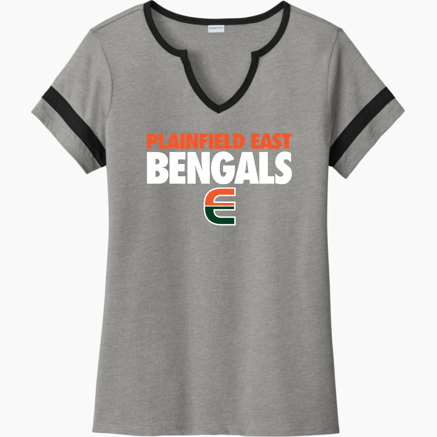 Plainfield East Bengals <span class="pdp-name-mascot">Plainfield East</span> Sport-Tek Women's Halftime Notch-Neck Short-Sleeve T-Shirt