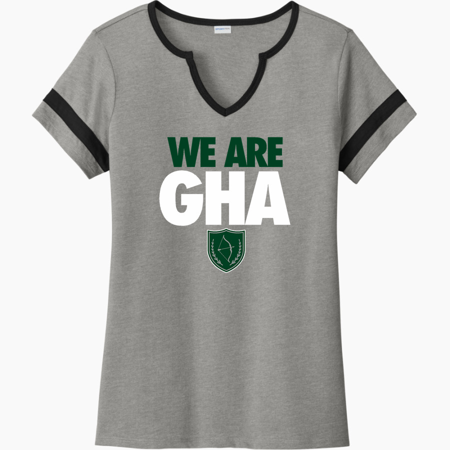 Great Hearts Archers <span class="pdp-name-mascot">GREAT HEARTS ARLINGTON ARCHERS</span> Sport-Tek Women's Halftime Notch-Neck Short-Sleeve T-Shirt