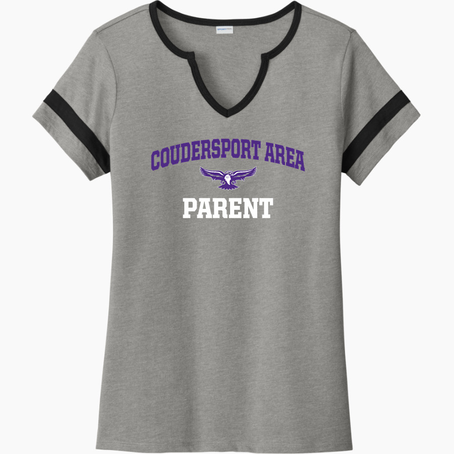 Coudersport Area Falcons <span class="pdp-name-mascot">Coudersport Area High School Falcons</span> Sport-Tek Women's Halftime Notch-Neck Short-Sleeve T-Shirt