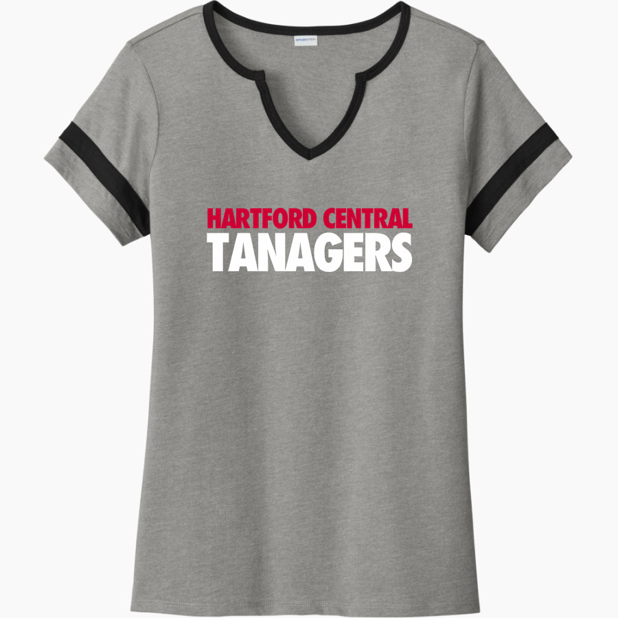 Hartford Central Tanagers Tanagers Sport-Tek Women's Halftime Notch-Neck Short-Sleeve T-Shirt