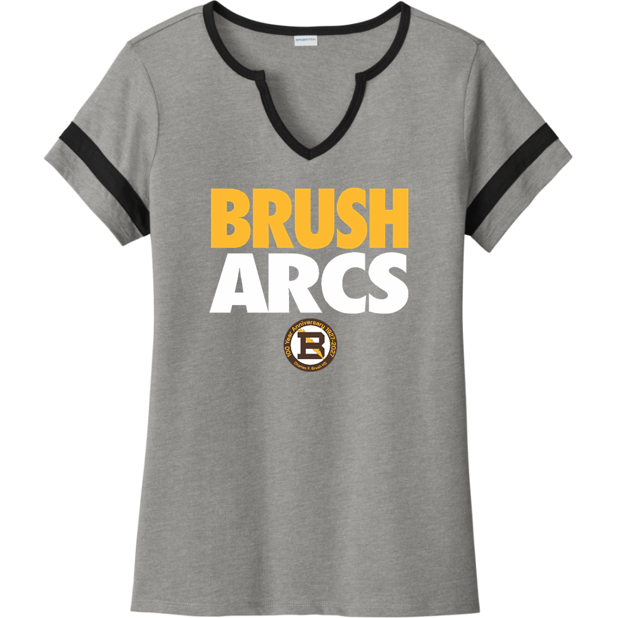 Brush Arcs <span class="pdp-name-mascot">Charles F Brush High School Arcs</span> Sport-Tek Women's Halftime Notch-Neck Short-Sleeve T-Shirt