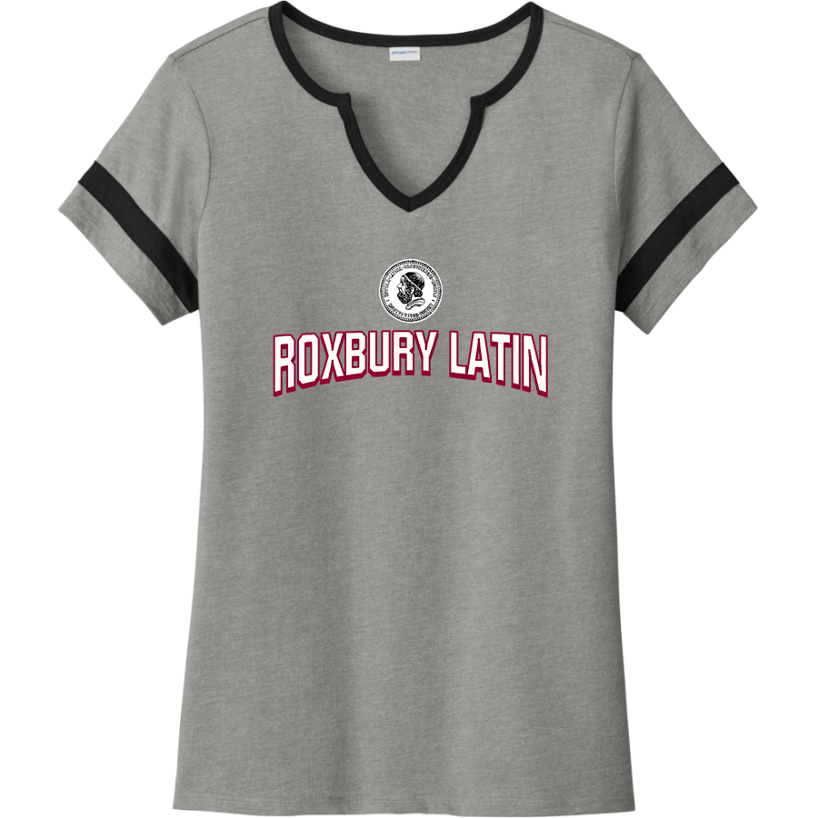 Roxbury Latin <span class="pdp-name-mascot">Roxbury Latin Foxes</span> Sport-Tek Women's Halftime Notch-Neck Short-Sleeve T-Shirt