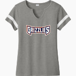 Glenn Grizzlies <span class="pdp-name-mascot">Tom Glenn Grizzlies</span> Sport-Tek Women's Halftime Notch-Neck Short-Sleeve T-Shirt Front Thumbnail