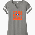 Adams City Middle School <span class="pdp-name-mascot">Adams City</span> Sport-Tek Women's Halftime Notch-Neck Short-Sleeve T-Shirt Front Thumbnail