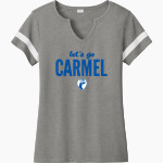 Carmel Greyhounds Greyhounds <span class="pdp-name-mascot">Carmel Greyhounds</span> Sport-Tek Women's Halftime Notch-Neck Short-Sleeve T-Shirt Front Thumbnail