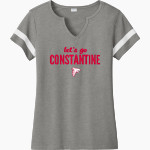 CONSTANTINE HIGH SCHOOL FALCONS <span class="pdp-name-mascot">CONSTANTINE FALCONS</span> Sport-Tek Women's Halftime Notch-Neck Short-Sleeve T-Shirt Front Thumbnail