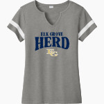 Elk Grove High School Thundering Herd Store <span class="pdp-name-mascot">Elk Grove Thundering Herd</span> Sport-Tek Women's Halftime Notch-Neck Short-Sleeve T-Shirt Front Thumbnail