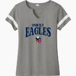 Oswalt Eagles <span class="pdp-name-mascot">Oswalt Academy Eagles</span> Sport-Tek Women's Halftime Notch-Neck Short-Sleeve T-Shirt Front Thumbnail
