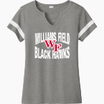 Williams Field Black Hawks <span class="pdp-name-mascot">Williams Field Black Hawks</span> Sport-Tek Women's Halftime Notch-Neck Short-Sleeve T-Shirt Front Thumbnail
