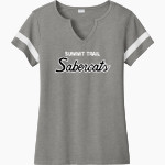 Summit Trail Sabercats <span class="pdp-name-mascot">Summit Trail Sabercats</span> Sport-Tek Women's Halftime Notch-Neck Short-Sleeve T-Shirt Front Thumbnail