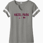 HAZEL PARK HIGH SCHOOL VIKINGS Sport-Tek Women's Halftime Notch-Neck Short-Sleeve T-Shirt Front Thumbnail