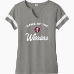 Trinity Warriors Sport-Tek Women's Halftime Notch-Neck Short-Sleeve T-Shirt Front Thumbnail