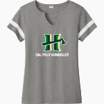 Cal Poly Humboldt Lumberjacks <span class="pdp-name-mascot">Humboldt State Lumberjacks</span> Sport-Tek Women's Halftime Notch-Neck Short-Sleeve T-Shirt Front Thumbnail
