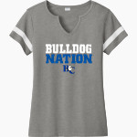 Barton College Official Store of the Bulldogs <span class="pdp-name-mascot">Barton Bulldogs</span> Sport-Tek Women's Halftime Notch-Neck Short-Sleeve T-Shirt Front Thumbnail