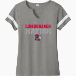 BAY CITY ACADEMY Lumberjacks <span class="pdp-name-mascot">BAY CITY ACADEMY Lumberjacks</span> Sport-Tek Women's Halftime Notch-Neck Short-Sleeve T-Shirt Front Thumbnail